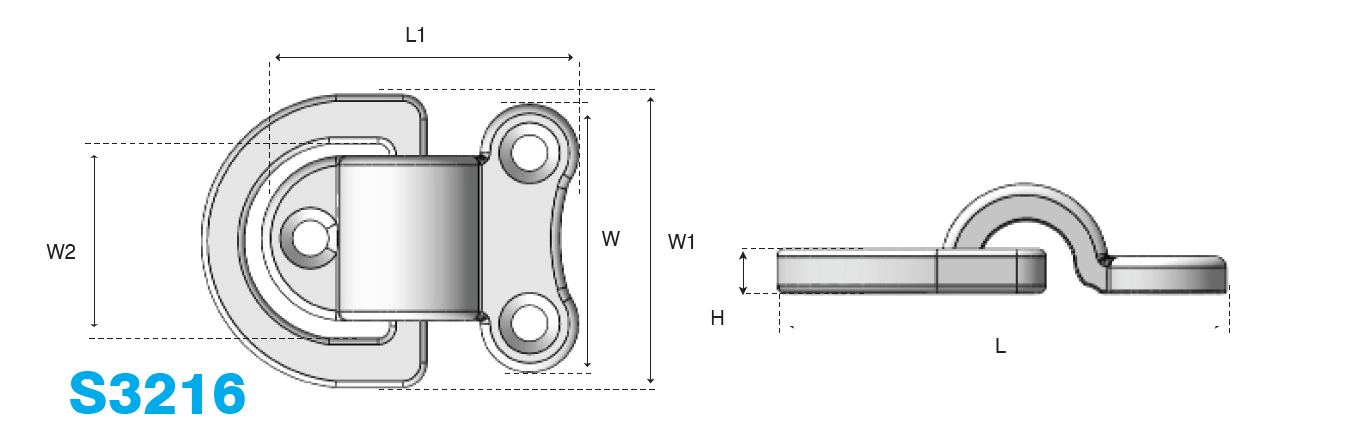 folding pad eye